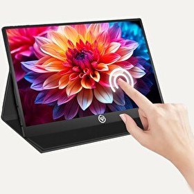 Resim NPO NPM6T 15.6" IPS FHD 5ms 60Hz Type-C Telefon - Oyun Konsolu Uyumlu Dokunmatik Taşınabilir Monitör 