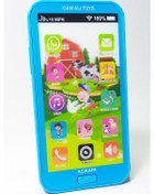 Resim Oyuncak Dokunmatik Cep Telefonu Türkçe Sesli Mavi + Pil Dahil 