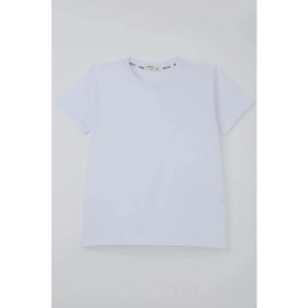 Resim Breeze Erkek Çocuk Tişört Basic 4-8 Yaş, Beyaz 