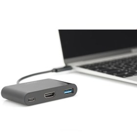 Resim Digitus Da-70855 USB Type-C -(Hdmi-USB-Type-C) Çevirici Adaptör 