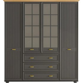 Resim Kelebek Angelic Dark 4 Kapaklı Dolap 