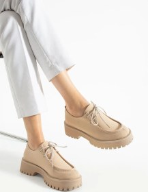 Resim Kadın Yüksek Taban Loafer Arden - Bej Bej 