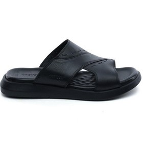 Resim Greyder 64689 Siyah Erkek Hakiki Deri Erkek Terlik-799 Siyah 