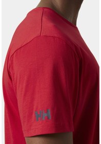 Resim Helly Hansen Shoreline 2.0 Erkek T-shirt-27995-kırmızı Kırmızı 