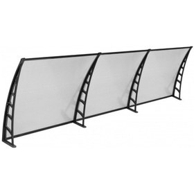 Resim Cosmos Kapı Pencere Üstü Pratik Sundurma 105x360 - Şeffaf Şeffaf 