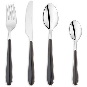 Resim Schafer Mona 24 Parça Çatal Kaşık Bıçak Takımı-siyah Siyah 