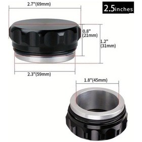 Resim Xuweiwei Kaynak Tankı Kapağı Kaynaklı Su Tankı Kapağı 2.5 Inches Otomotiv Modifikasyon Parçaları 