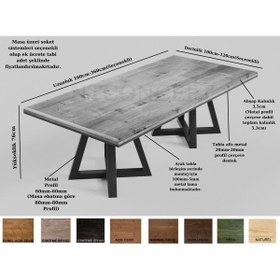 Resim NT Concept Ntconcept Quen Doğal Ağaç Toplantı Masası 