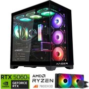 Resim Xaser Lexus X450 Ryzen 7 7800X3D 32GB Ddr5 Ram 2tb M.2 Nvme SSD 8gb RTX5060 Ti Sıvı Soğutmalı Oyuncu Bilgisayar 