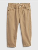 Resim GAP Kız Bebek Bej Barrel Washwell™ Khaki Jean Pantolon 