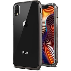 Resim VRS iPhone XR Crystal Bumper Kılıf Metallic Black 