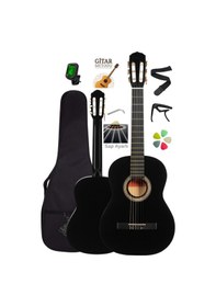 Resim Campbell Ce-54bk 3/4 Klasik Gitar Siyah - Sap Ayarlı Full Set 7-14 Yaş - 8697389643211 
