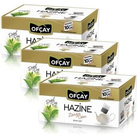Resim Ofçay Hazine Zengin Dem Siyah Süzen Demlik Poşet Çay 3'lü 30 x 15 G 