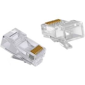 Resim Rj45 Cat6 Ethernet Konnektör Soketi 100 Adet 