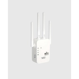 Resim Marsilyan 300MBPS Wifi Menzil Genişletici 4 Antenli Wpa3 Güvenlikli Priz Tipi Repeater 