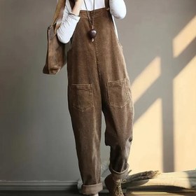 Resim Kadın Kolsuz Tulum - Yan Cepli Bol Kesim Pantolonlu Elbise, Günlük ve Resmi Kıyafetler için İç Göstermeyen Kumaş - Kolay Bakım, Günlükten Yarı Resmiye Giyim, Kadın Tulumları, Sezonluk Moda, Sırt Askılı Tasarım, Rahat Giyim, Ofis Giyimi 