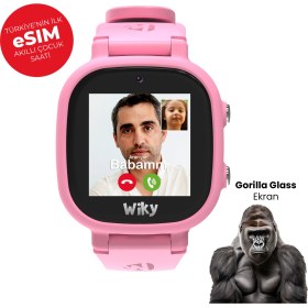 Resim Wiky Watch 5e E-Sim Kartlı Akıllı Çocuk Saati - Görüntülü ve Sesli Arama, Sesli Mesajlaşma, Gps, Sos, Güvenli Alan, Güvenli Liste, Konum Takibi (E-Sim'li) (Sadece Turkcell E-Sim) - Pembe 
