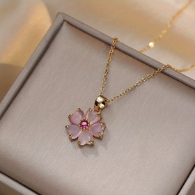 Resim Kadınlara Özel Elegant Pembe Kiraz Çiçeği İlkbahar Küpesi - Sentetik Zirkonya Aksesuarlar, Bakır Gövde, Kaplama Yok 