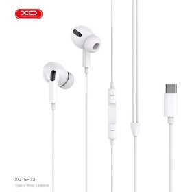 Resim Xo EP73 Type-C Çıkışlı Kulak Içi Kablolu Kulaklık - Ultra Hafif 11G Tasarım 