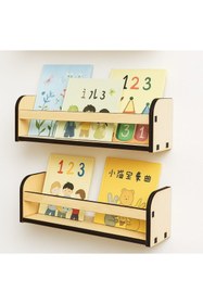 Resim Genel Markalar Ahşap Montessori Raf Bebek Çocuk Odası ''2 Adet'' 