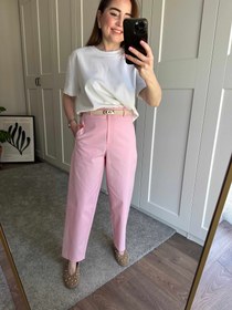 Resim Premium cos model pantolon - Pembe / Large 
