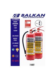 Resim 6 Kg Ruhsata Uygun 4yıl Köpüklü Yangın Tüpü 2 Adet Talimat-askı 