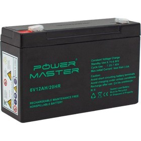 Resim Powermaster 6volt 12amper Bakımsız Kuru Akü 