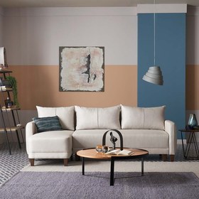Resim Enza Home Smart Yataklı Köşe Takımı Büyük Açık Gri 