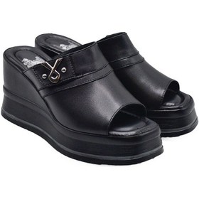 Resim Venüs Kadın Hakiki Deri Dolgu Topuk Siyah 2510904y Siyah 