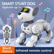 Resim HOTU 1 adet Uzaktan Kumanda Oyuncakları: RC Robot, Kızılötesi Uzaktan Kumanda Elektronik Köpek, Takip, Şarkı Söyleme ve Dans, Aile veya Arkadaşların Doğum Günleri, Noel, Cadılar Bayramı için İdeal Hediye 
