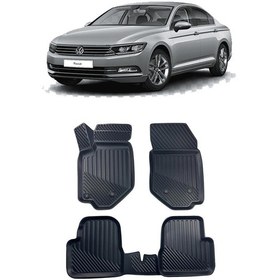 Resim Volkswagen Passat B8 2015 Ve Sonrası Araca Özel Kauçuk 4d Havuzlu Paspas Takımı 