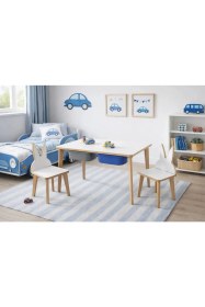 Resim Asrimo Yaz Sil Yüzeyli Çocuk Aktivite Masa Sandalye Takımı - Çift Hazneli Tavşan Sandalye 