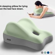 Resim 1 Adet Çok Fonksiyonlu Uyku Yastığı - Kalın Yarım Oturma Destekli Sırtlık, Koltuk ve Başlıklık için Ergonomik Destek, Yeşil, Sadece Elde Yıkanır, Her Mevsim Kullanıma Uygun, Bel Desteği Minderi | Ergonomik Tasarım | Dayanıklı 