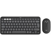 Resim 920-012245 Grafit Pebble 2 Combo Çoklu Sessiz Kablosuz Türkçe Q Klavye Mouse Seti Logitech