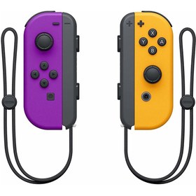 Resim NİNTENDO SWİTCH JOY CON TURUNCU MOR 