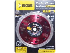 Resim Sgs Turbo Elmas Kesme Hassas Ince Testere 115MM 