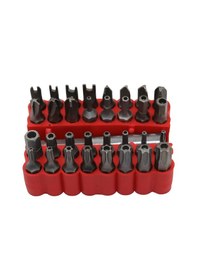 Resim Springsun 33 Adet Tornavida Ucu Seti 45 Çelik Malzeme Bit Takımı Uzun Manyetik Bağlantı Çubuğu Ve 6,35 Mm 1/4'' Şaft Çapı 