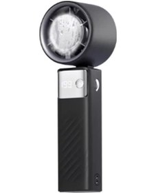 Resim Led Ekranlı El Tipi Vantilatör, Katlanabilir El Tipi Vantilatör Siyah, 