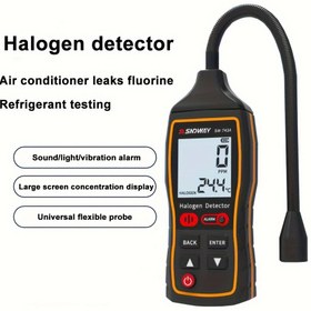 Resim SNDWAY SW-743A Halojen Sızıntı Dedektörü Soğutucu Gaz Otomotiv Klima Buzdolabı Florür Tespiti CFC'ler HCFC'ler Halojen Dedektörü, Soğutucu Tespiti, Bölünmüş Prob Aralığı 0-1000PPM 