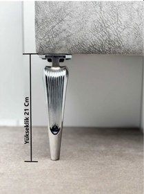 Resim Legend Krom Mobilya Koltuk Ayağı Chester Komidin Tv Ünitesi Vestiyer Ayağı 21 Cm 4 Adet 