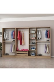 Resim Minar Kale210 7 Bölmeli 2 Çek Giyinme Dolabı Dore 