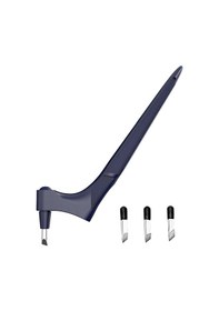 Resim Ximistore9 360 Dönebilen Paslanmaz Çelik El Aleti - 15 /30 /45 Bıçaklı Hobi Makası Mavi 