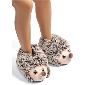 Resim Twigy Kirpi 23 Kadın Hayvanlı Panduf Kahve 36/41 CC0650 