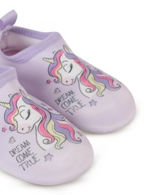 Resim Civil Girls Unicorn Baskılı Tabanlı 20-24 Numara Deniz Ayakkabısı - Lila - Lila / 20 Numara 