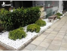 Resim Beyaz Dolomit Taş 10 Kg 2 5 4 Cm Dekoratif Bahçe Süs Taşı Loche 
