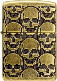 Resim Zippo 29561 Skulls Design Çakmak Çok Renkli 