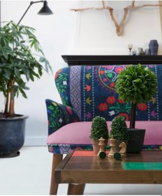 Resim mobilyabazari Etnik Desen Mor 2 1 1 Sehpalı Çay Seti (BALKON, SALON, OFİS, CAFE) 