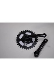 Resim SARİSSA BİSİKLET BMX BİSİKLET 32 T AYNAKOL KÖŞELİ MODEL SİYAH RENK BMX ORTA DİŞLİ 