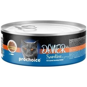 Resim Prochoice Döner Bites Sos İçinde Sardalya Balıklı Yetişkin Kedi Konservesi 70 Gr 