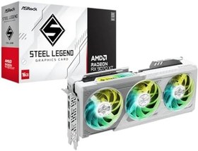 Resim ASRock AMD Radeon RX 9070 XT Steel Legend 16GB Ekran Kartı - 16GB GDDR6, 256-bit, 1x HDMI, 3 x DisplayPort 